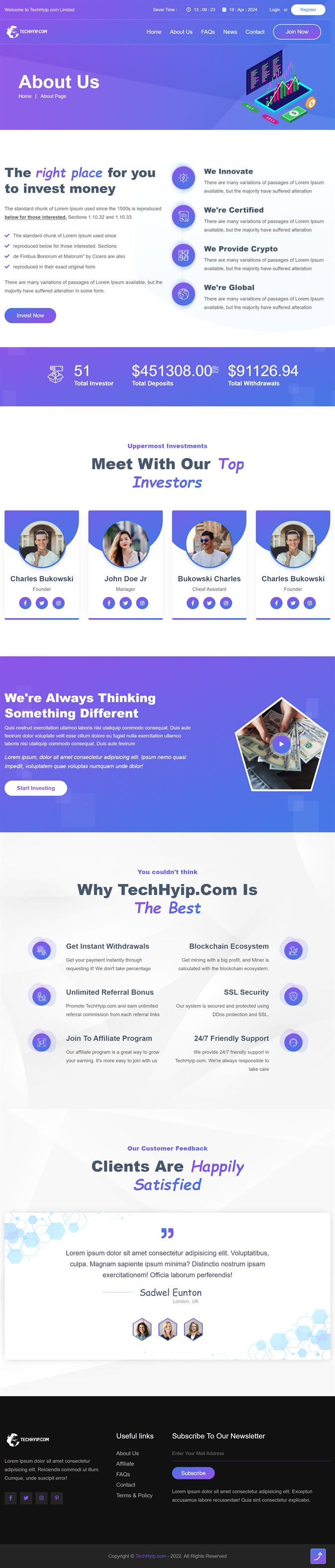 Buy Hyip Website, Hyip templates